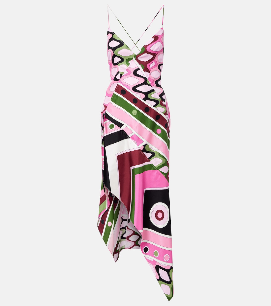 Pucci - Vivara silk satin midi dress