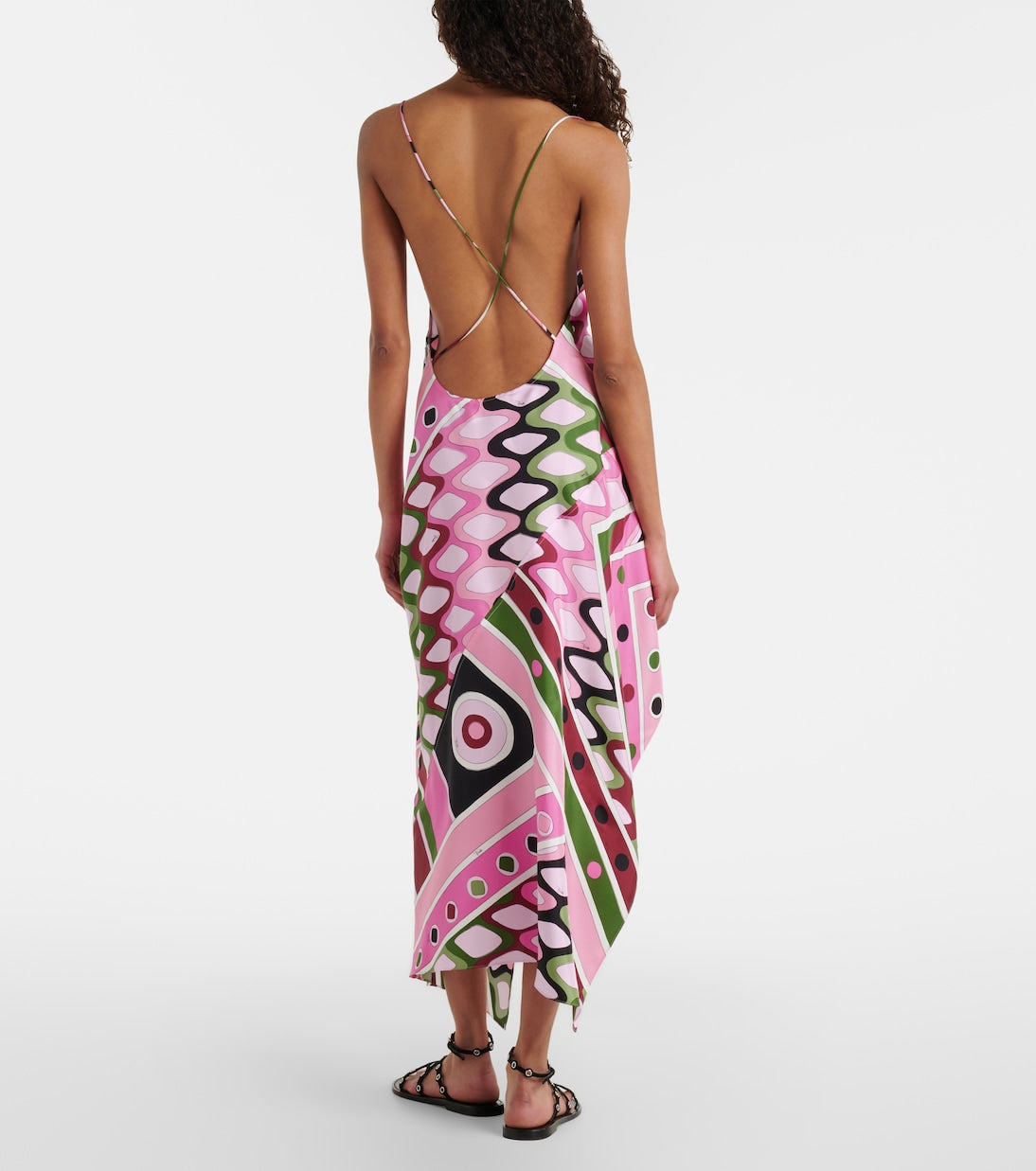 Pucci - Vivara silk satin midi dress