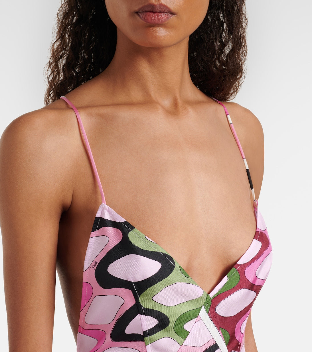 Pucci - Vivara silk satin midi dress