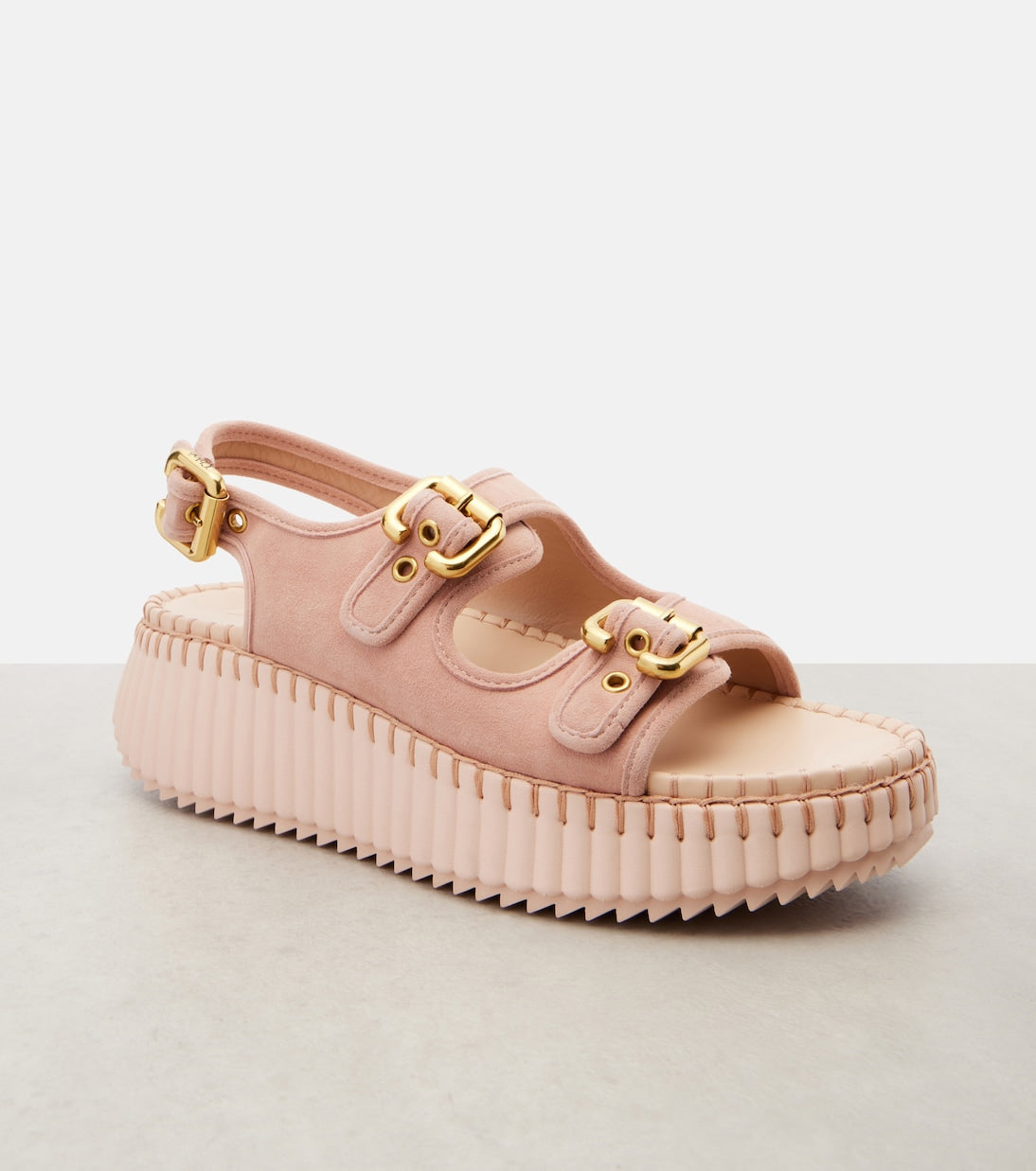 Chloé - Nama suede platform sandals