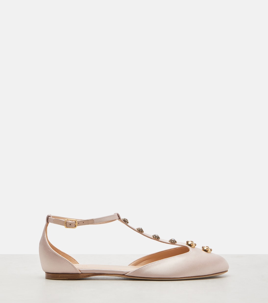 Chloé - Celeste embellished satin flats