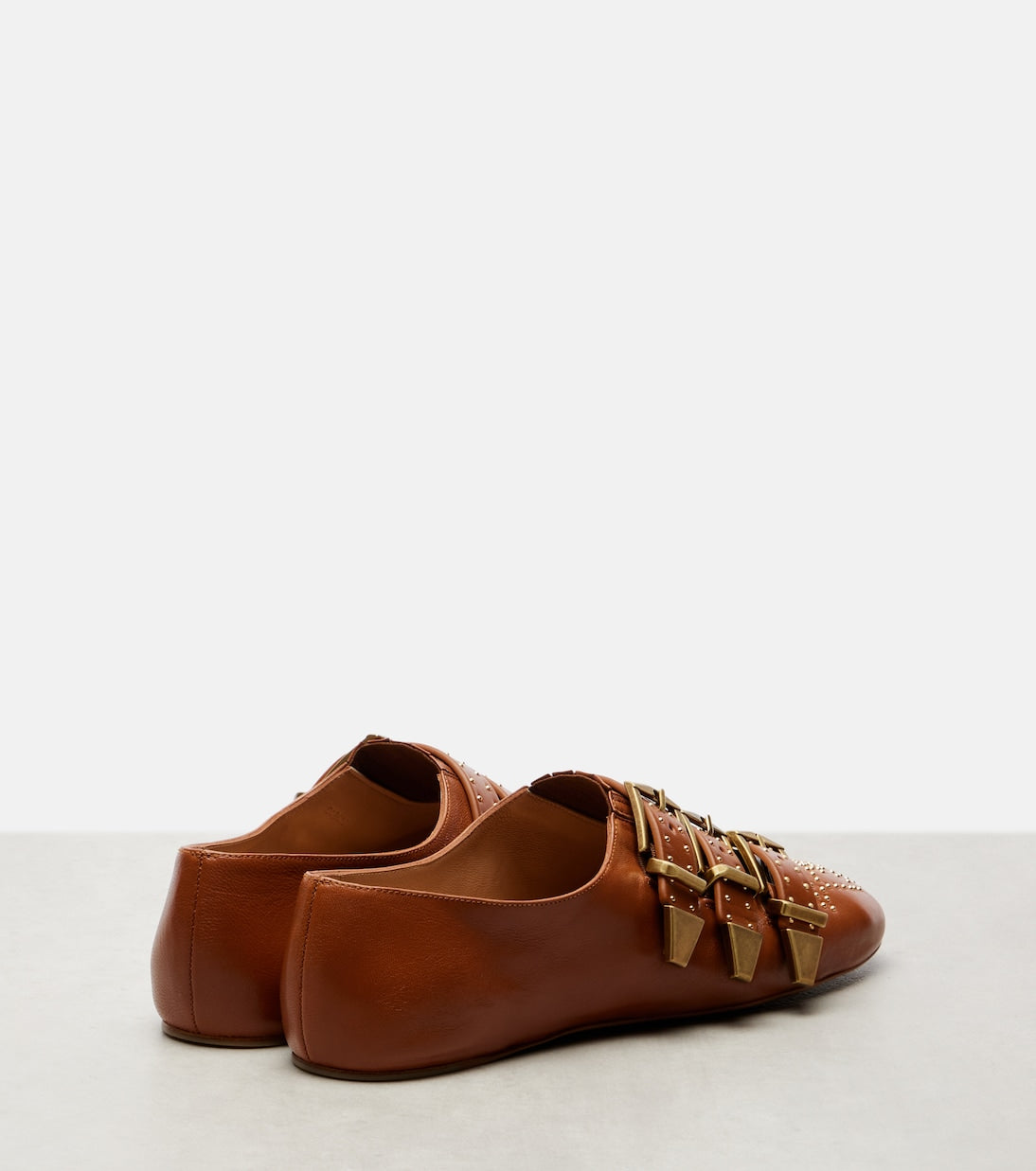 Chloé - Susanna studded leather ballet flats