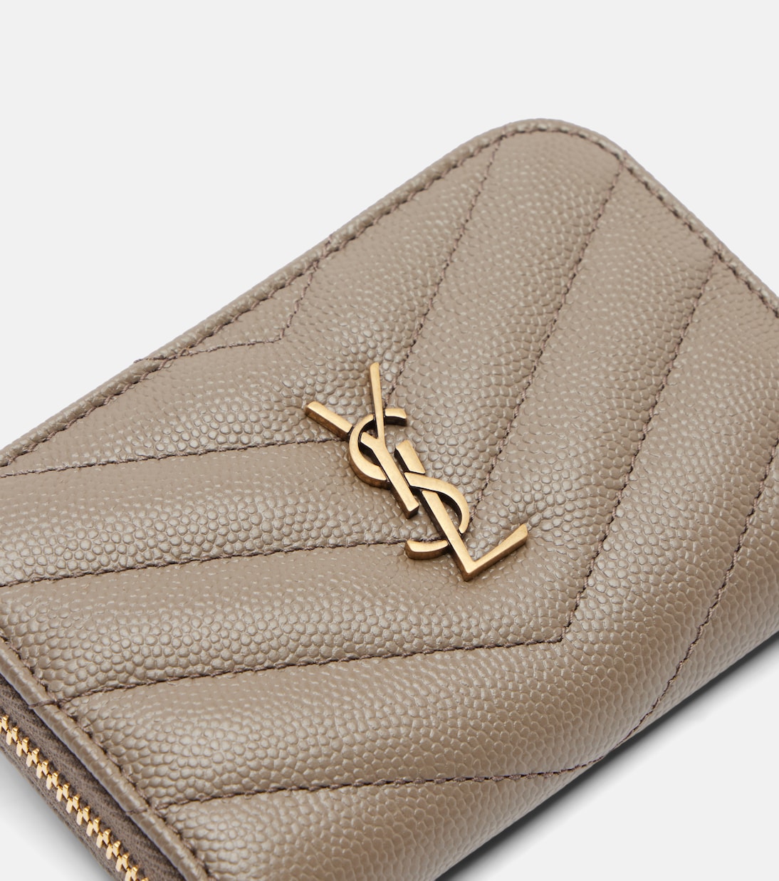 Saint Laurent - Cassandre quilted leather card case