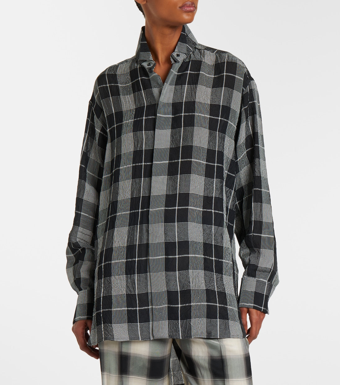 Phoebe Philo - Checked twill shirt