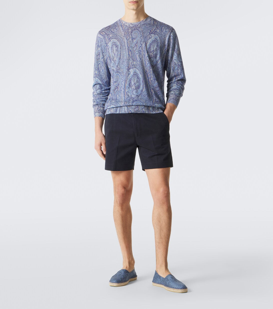 Etro - Paisley gabardine espadrilles