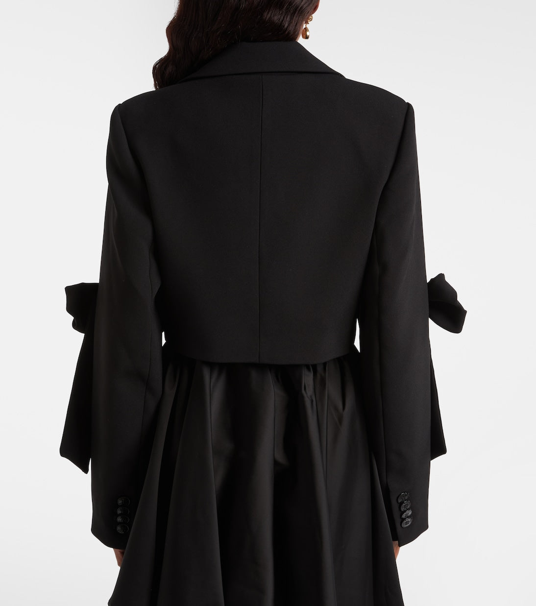 Ganni - Double-breasted cropped blazer