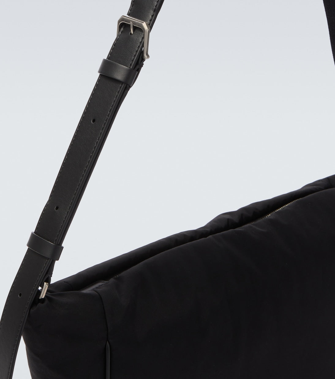 The Row - Lloyd leather-trimmed shoulder bag
