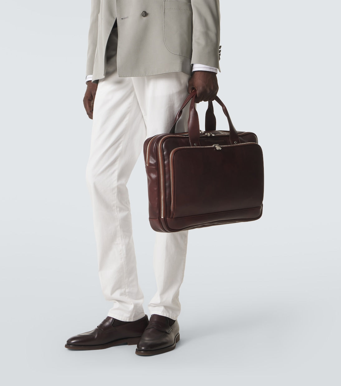 Brunello Cucinelli - Leather briefcase