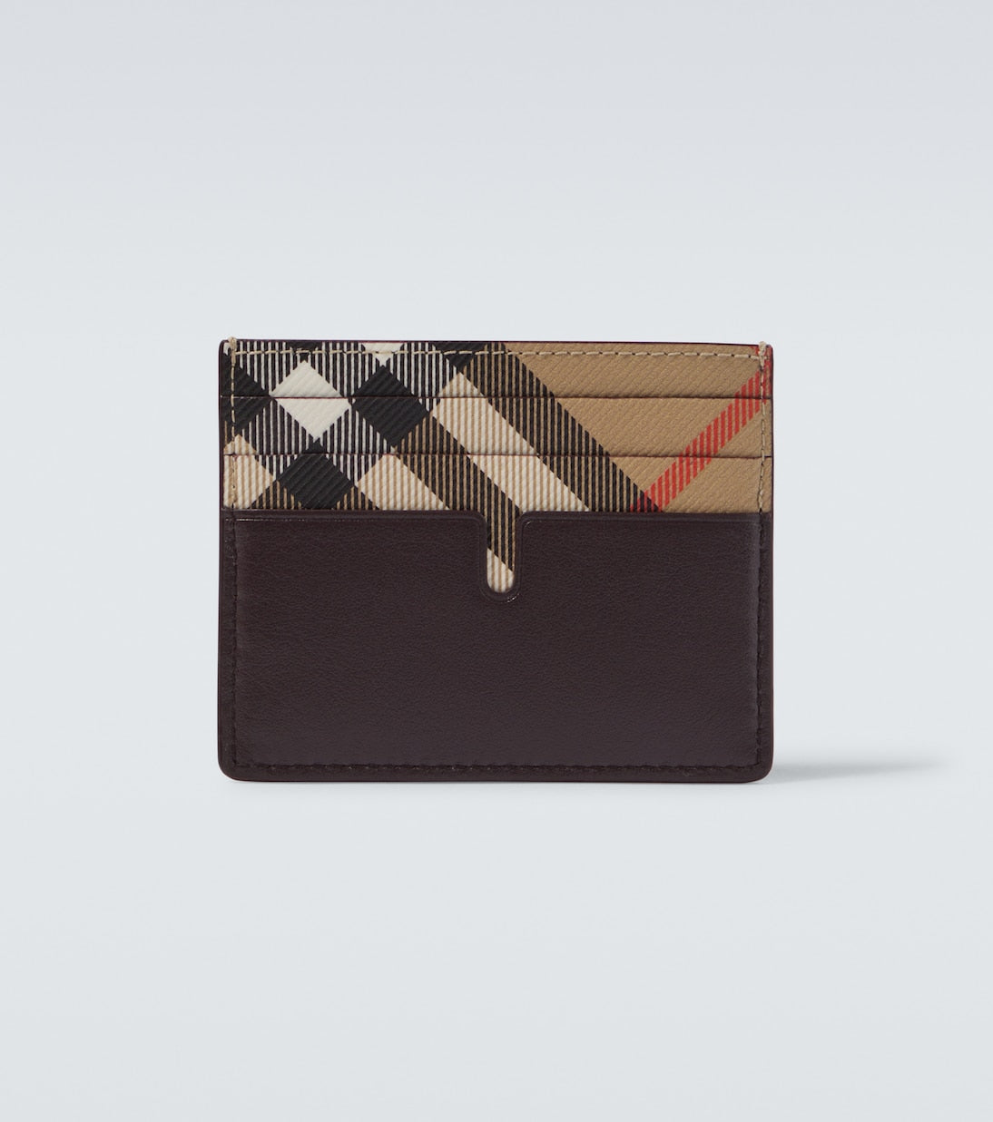 Burberry - Burberry Check leather card holder