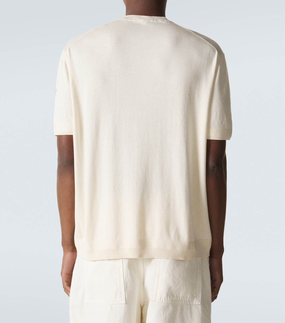 Moncler - Silk and cotton T-shirt