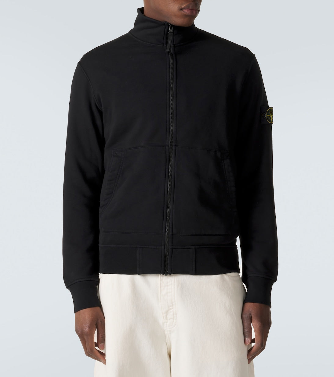 Stone Island - Compass cotton half-zip sweater