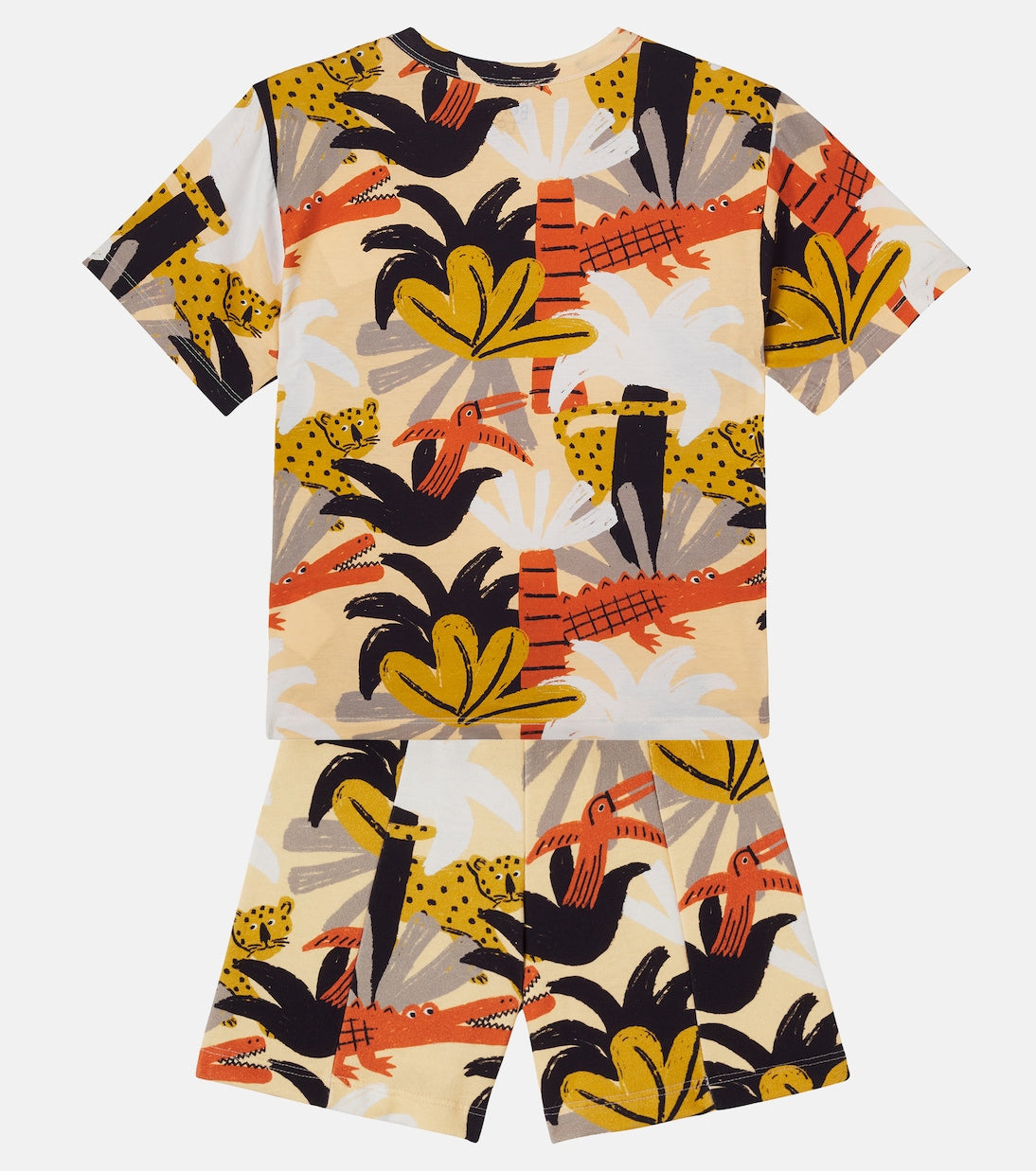 Fábula - Printed cotton T-shirt and shorts set