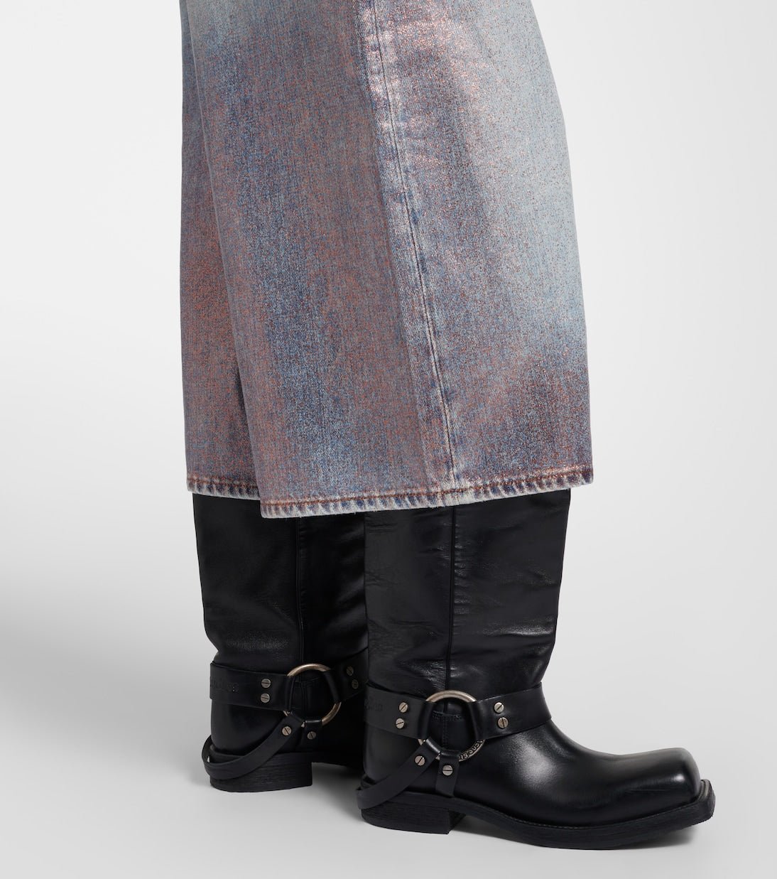 Acne Studios - Coated denim culottes