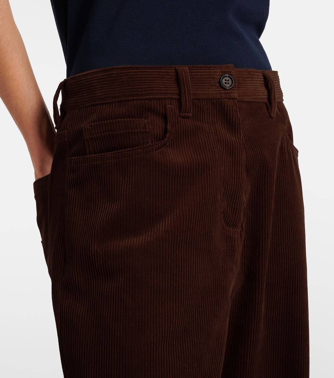 Miu Miu - Cotton corduroy wide-leg pants