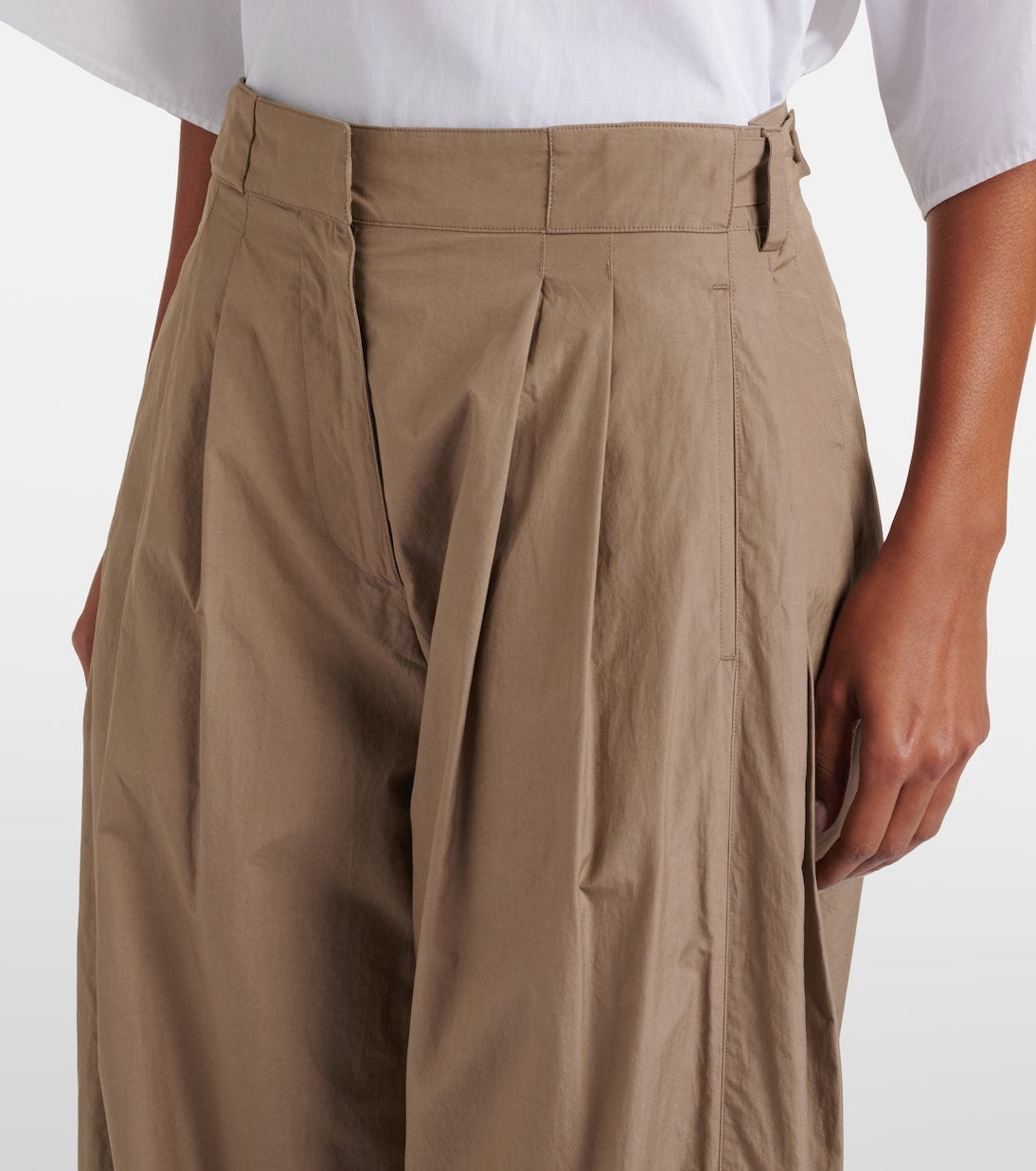 The Row - Iven cotton poplin wide-leg pants