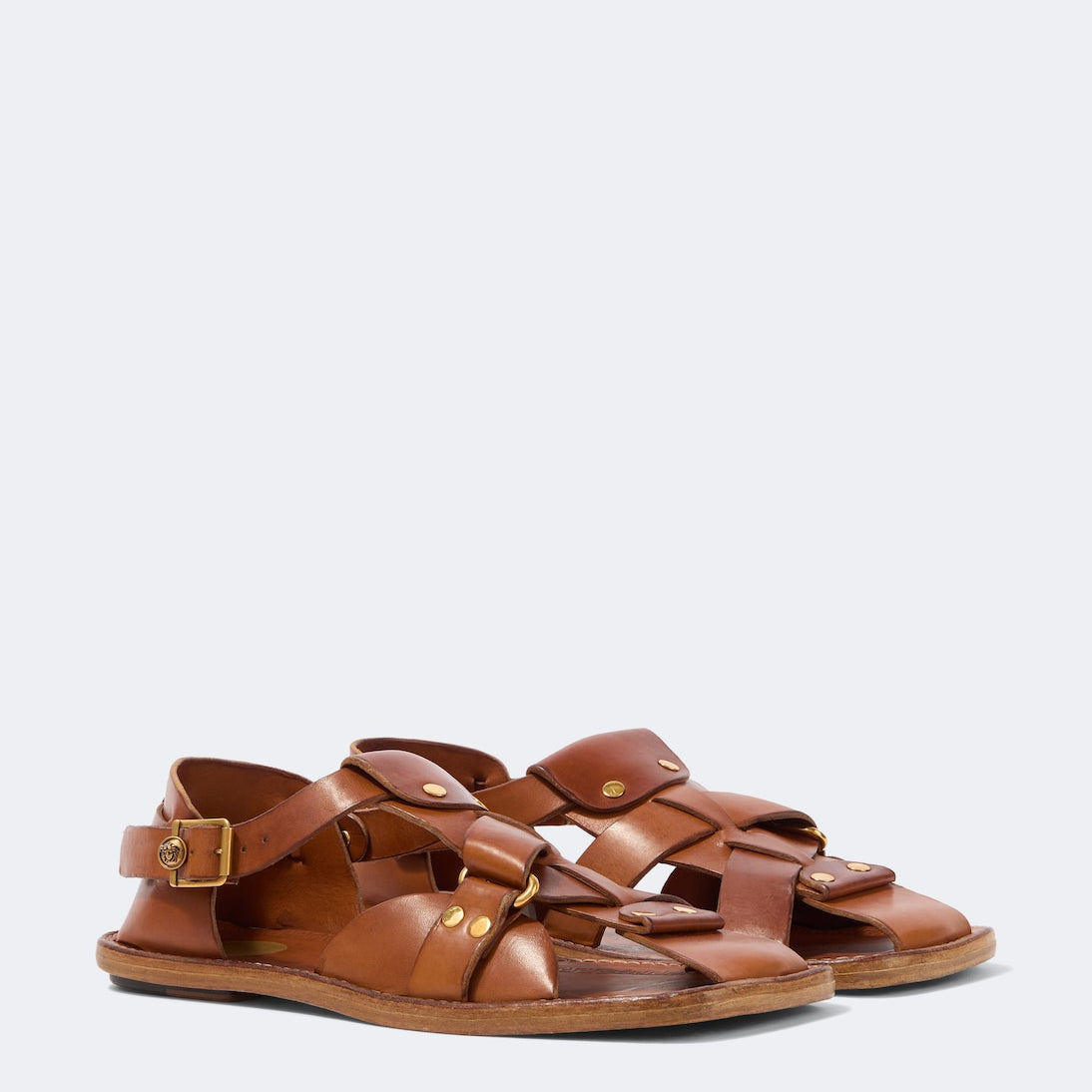 Versace - Souvenir leather fisherman sandals