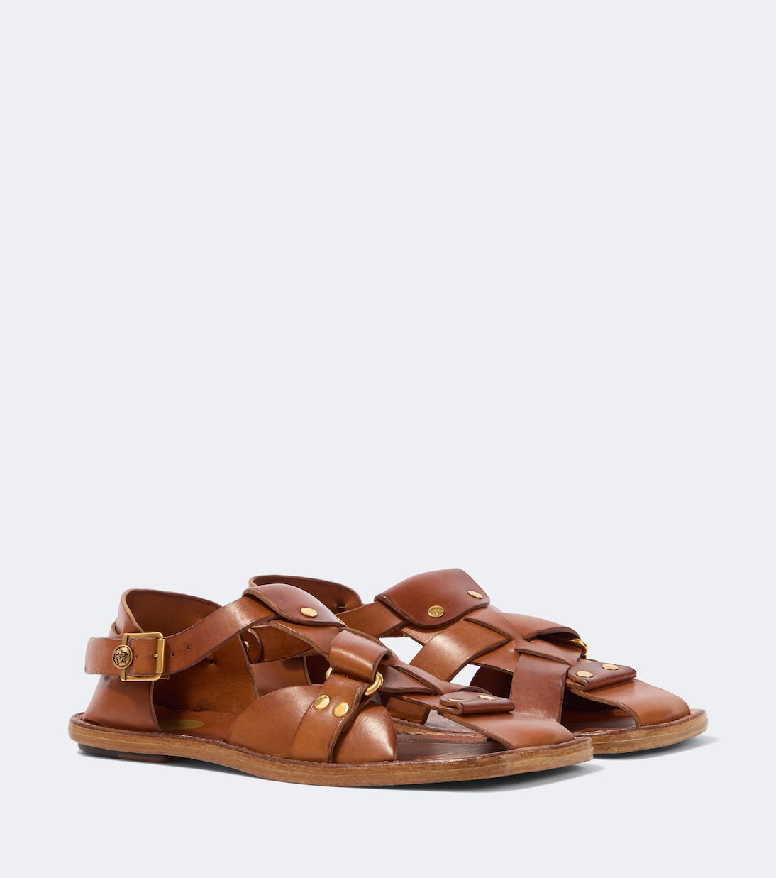 Versace - Souvenir leather fisherman sandals