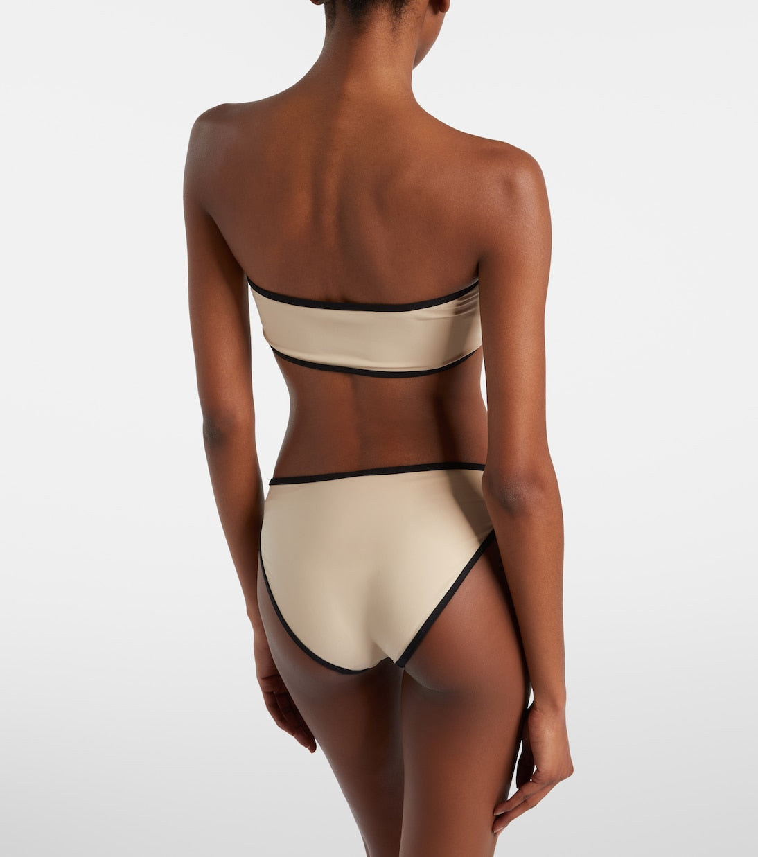 Toteme - Stripe Edge strapless bikini top