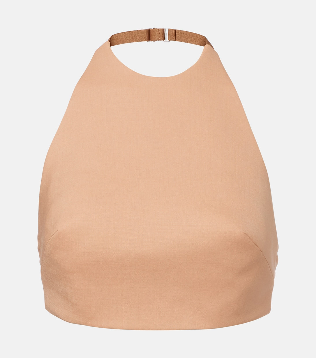 Mugler - Wool-blend crop top