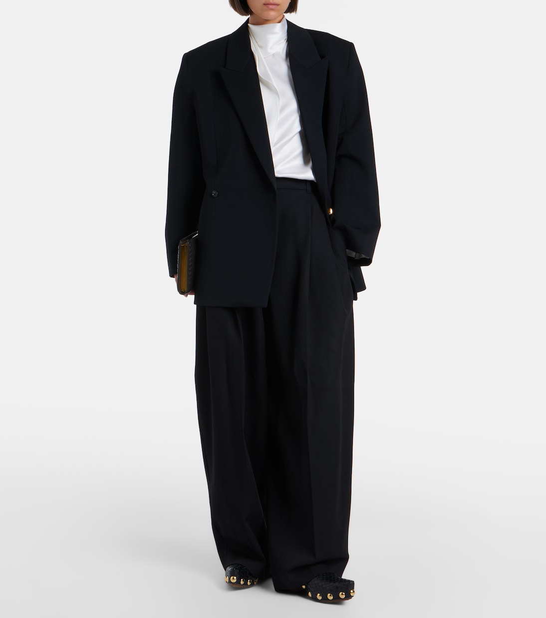 Bottega Veneta - Double-breasted wool blazer