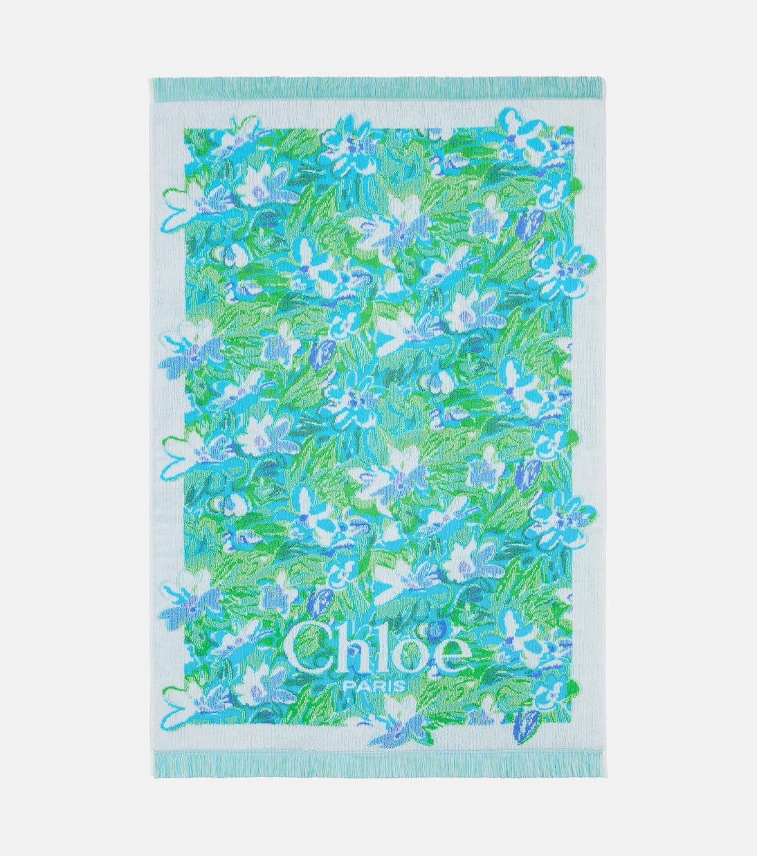 Chloé - Floral logo cotton terry towel