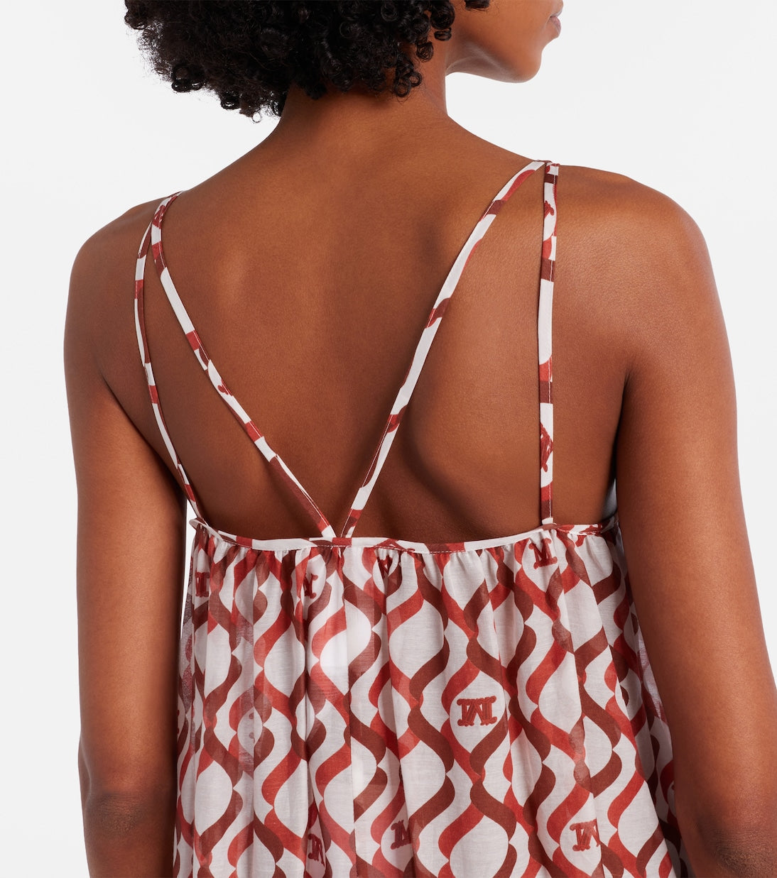 Max Mara - Alisso printed cotton and silk midi dress