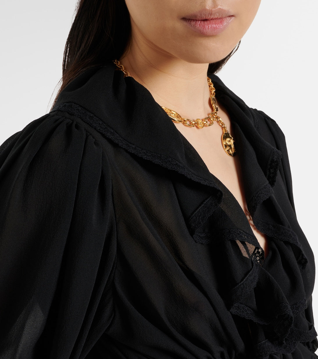 Chloé - Ruffled silk blouse