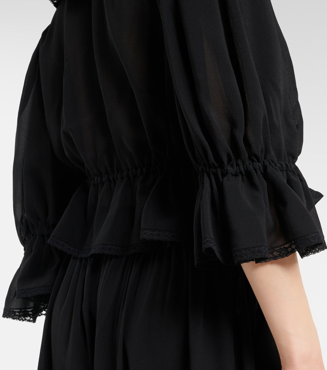 Chloé - Ruffled silk blouse