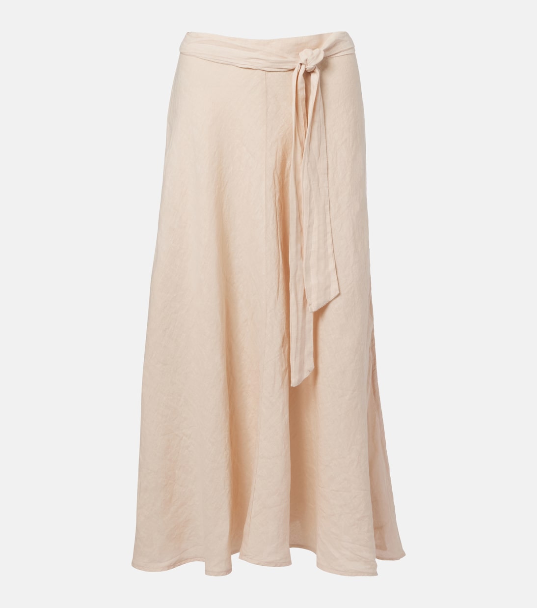 Velvet - Malina linen midi skirt