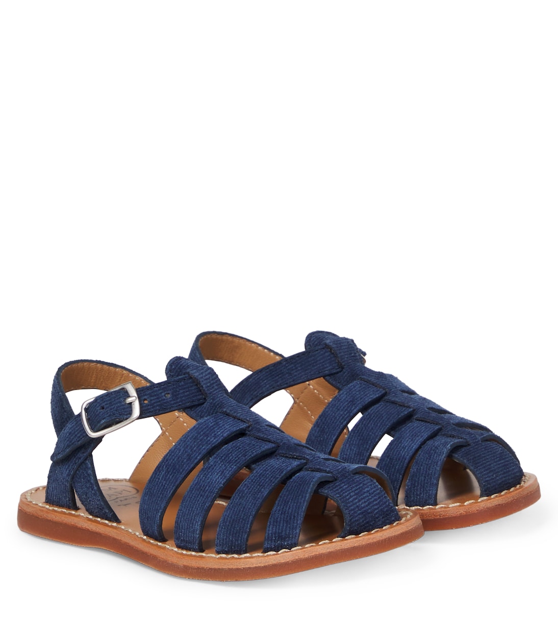 Pom d'Api - Plage-Stitch Dad suede sandals