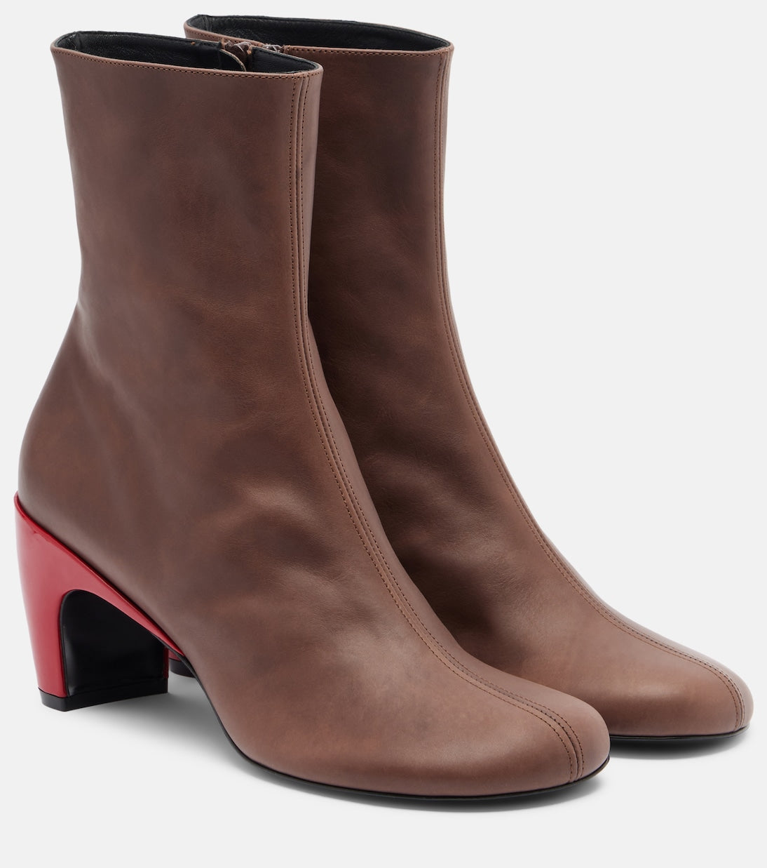 Dries Van Noten - 65 leather ankle boots