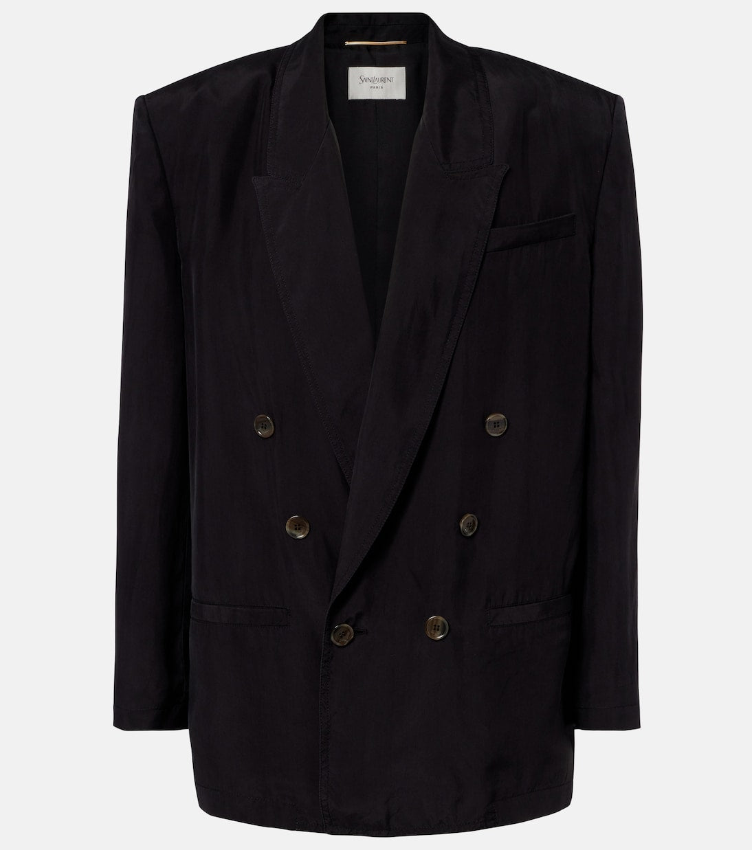 Saint Laurent - Double-breasted silk blazer
