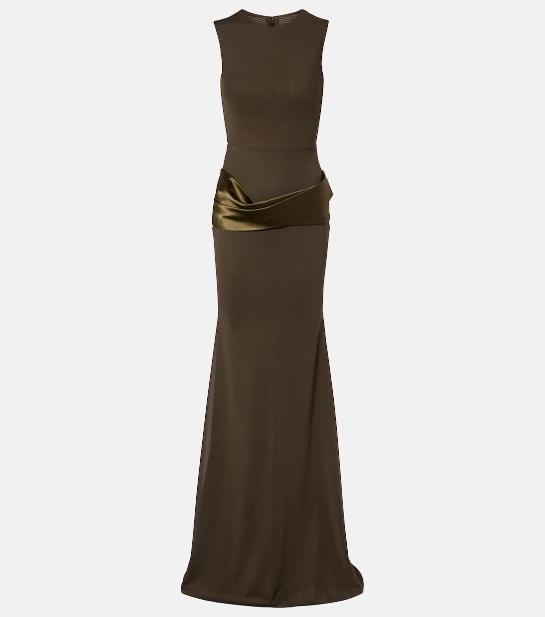 Alex Perry - Satin-trimmed gown