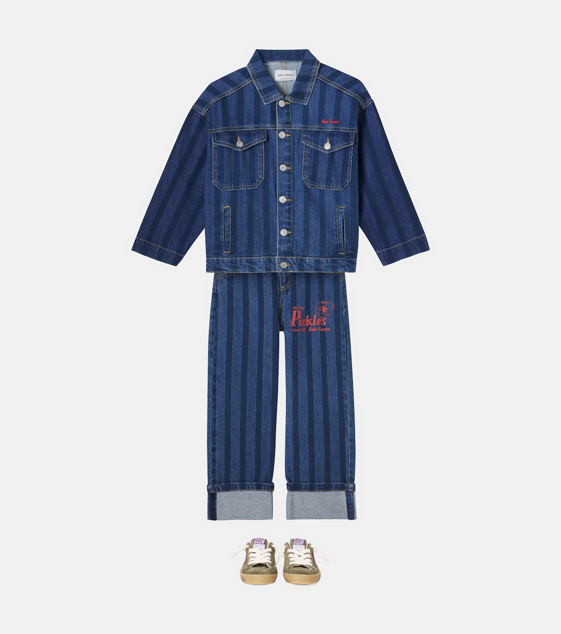 Bobo Choses - Striped denim jacket