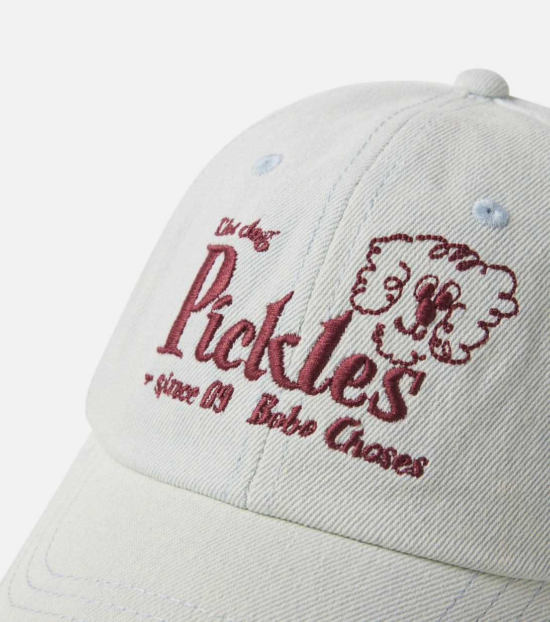 Bobo Choses - Pickles The Dog denim baseball cap