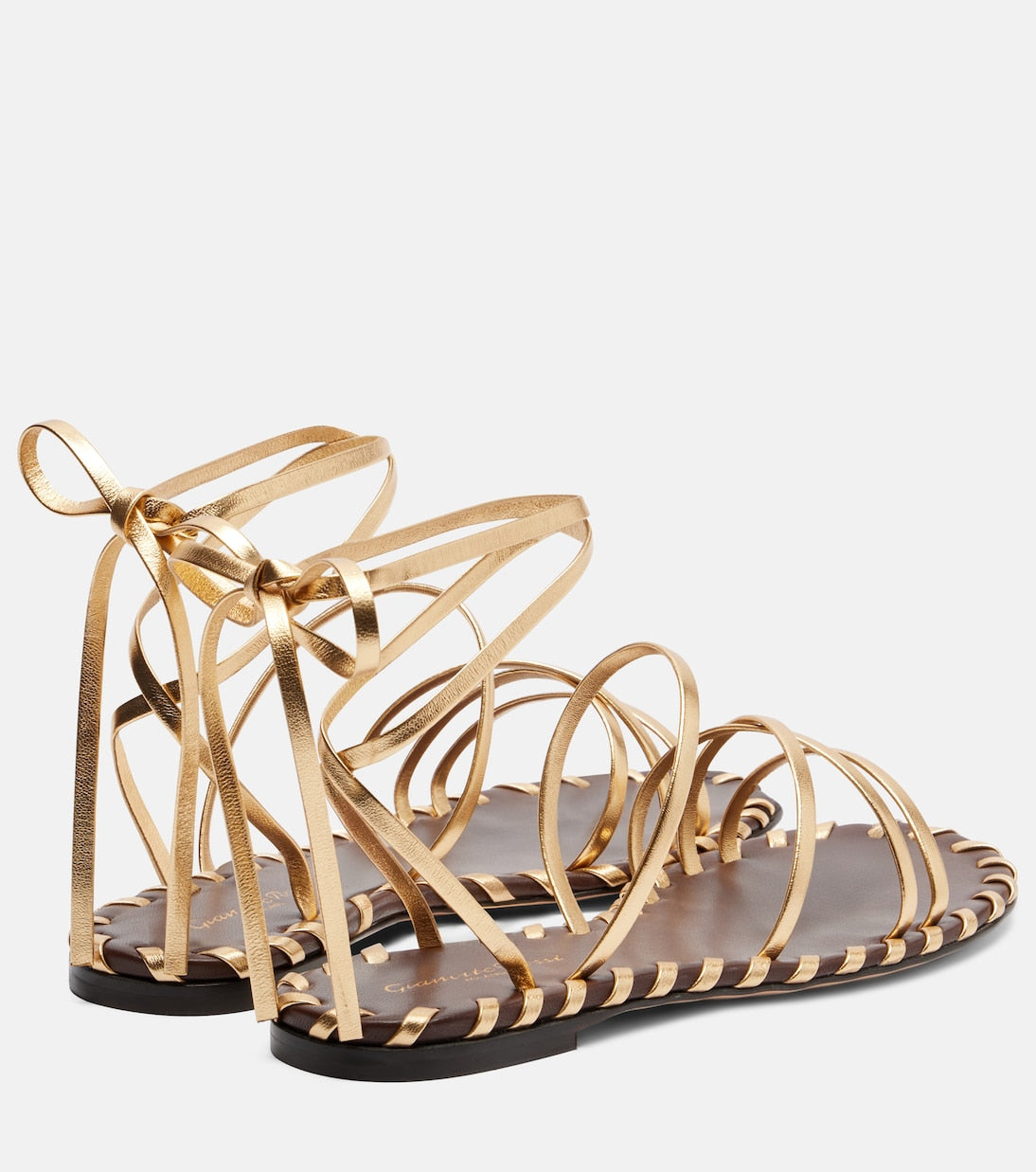 Gianvito Rossi - Metallic leather sandals