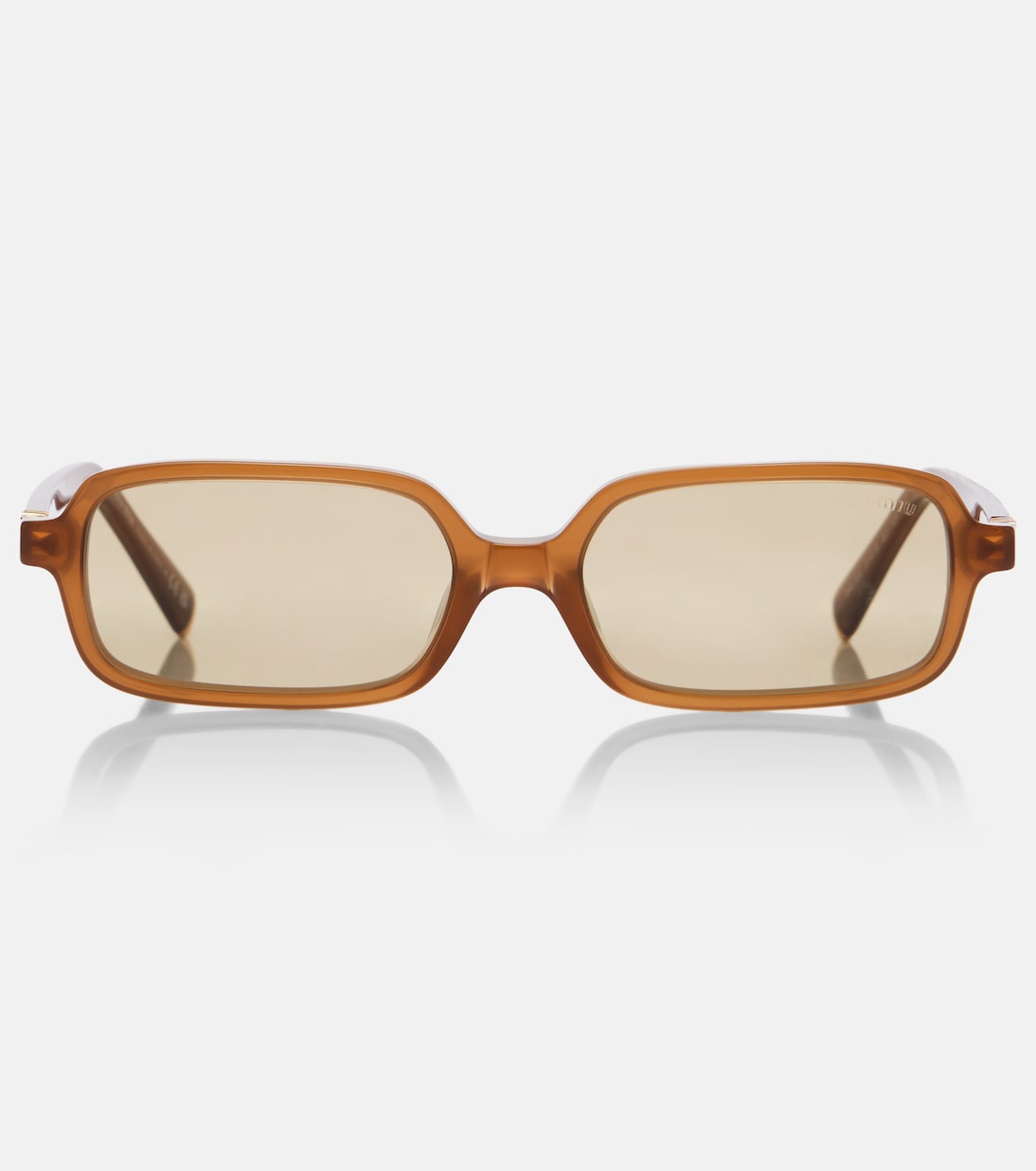 Miu Miu - Logo rectangular sunglasses
