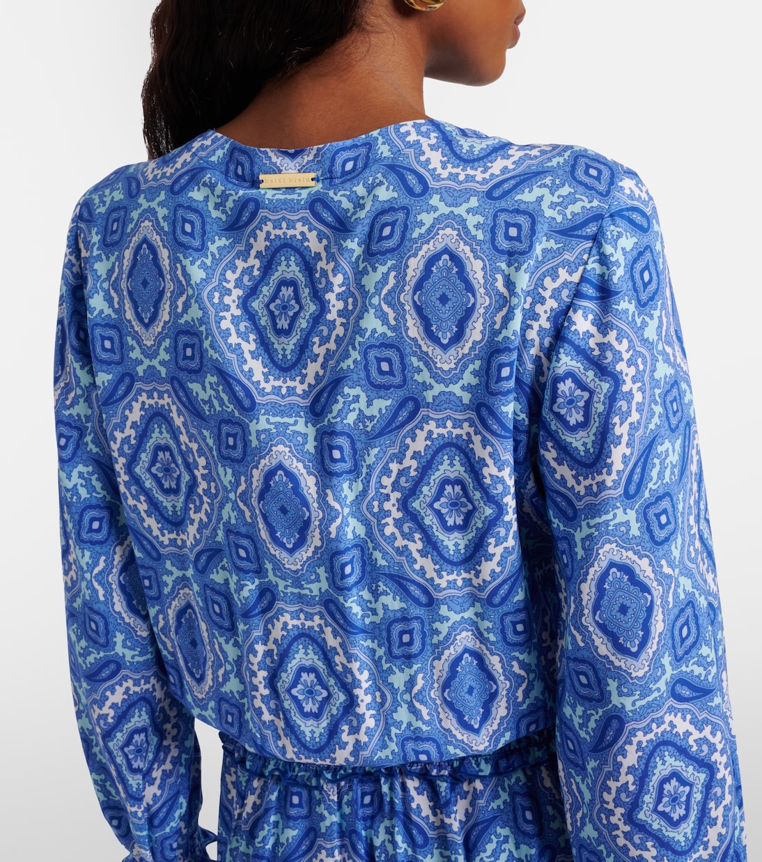 Heidi Klein - Mykonos printed smocked minidress