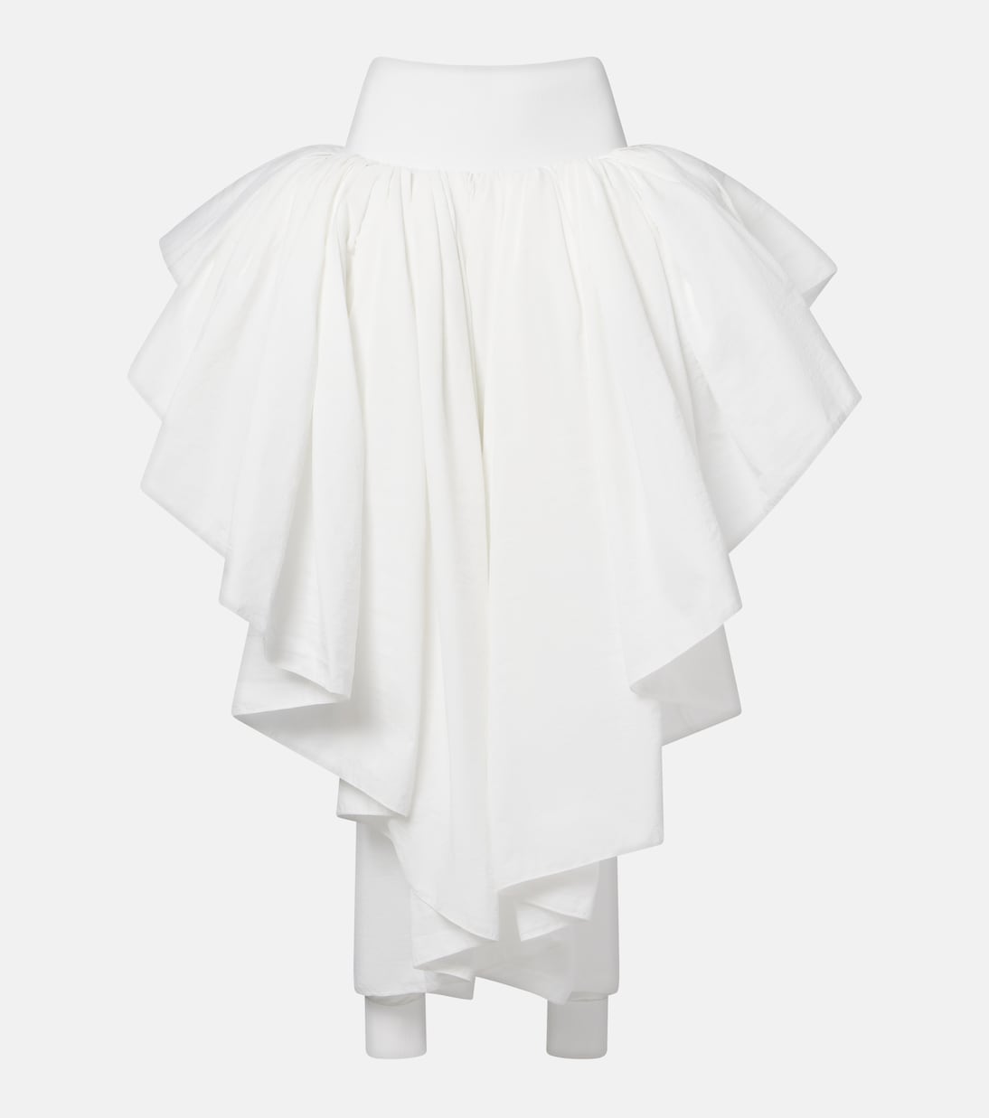 Alaïa - Draped asymmetric midi skirt
