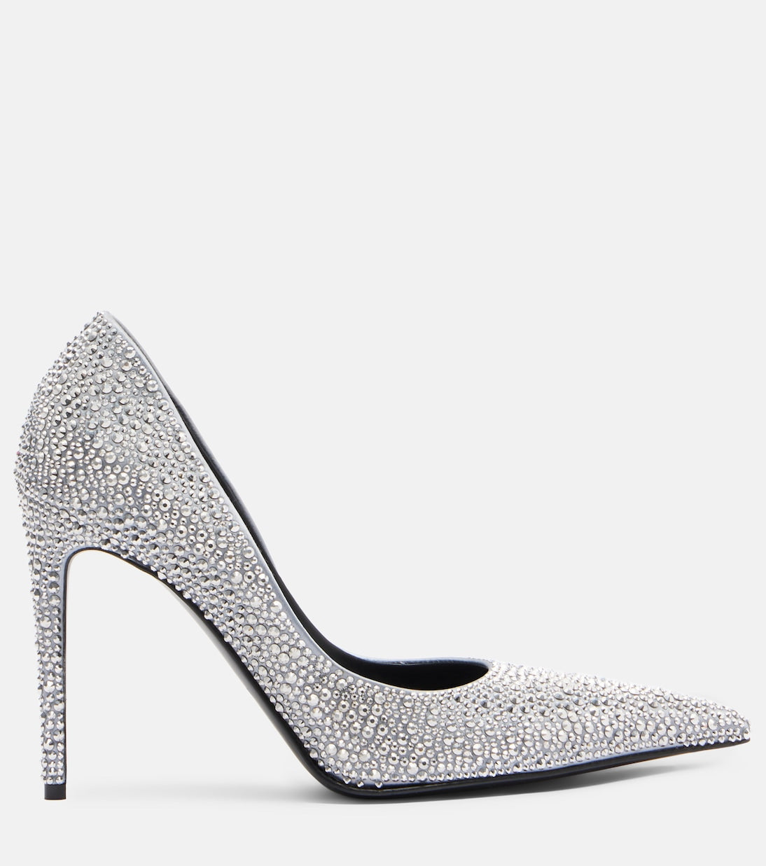 McQueen - Skull studded satin pumps
