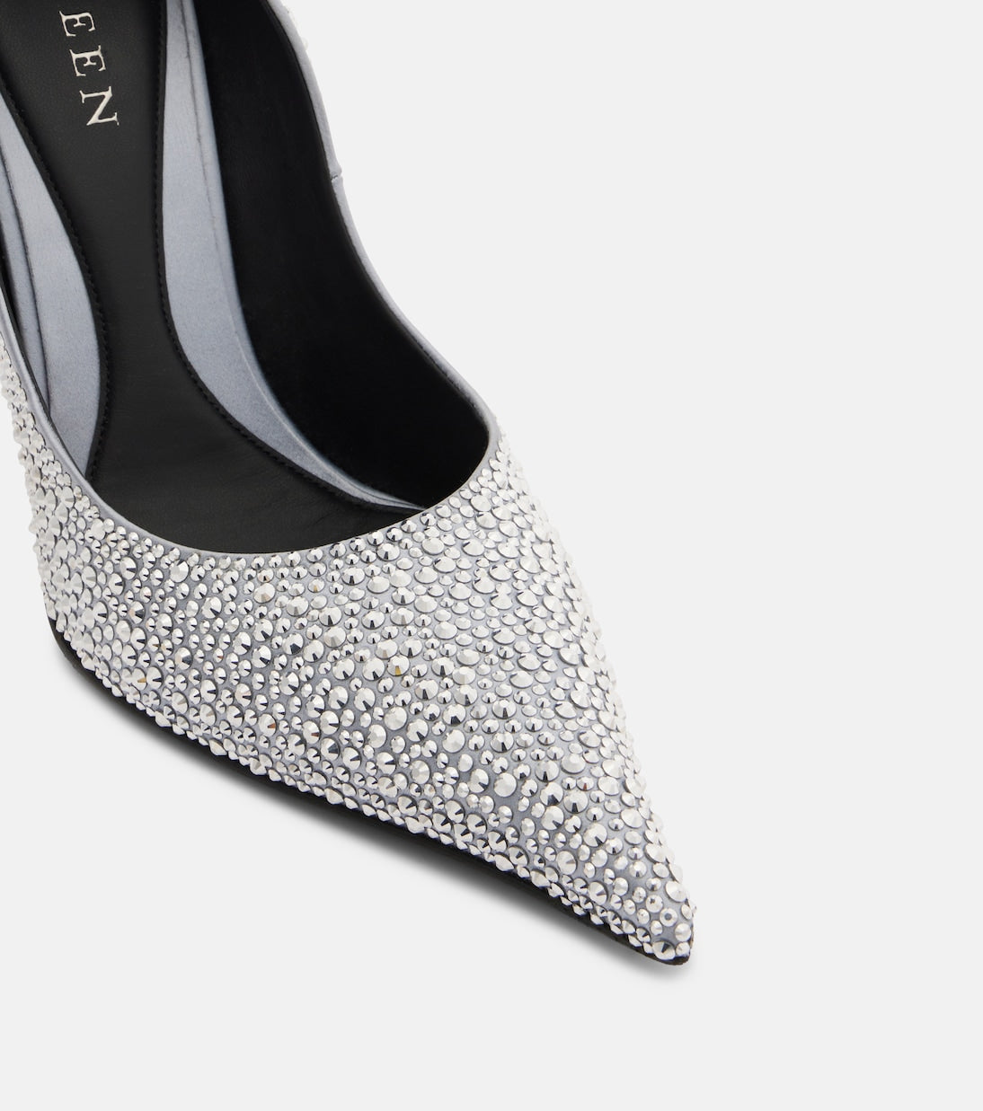 McQueen - Skull studded satin pumps