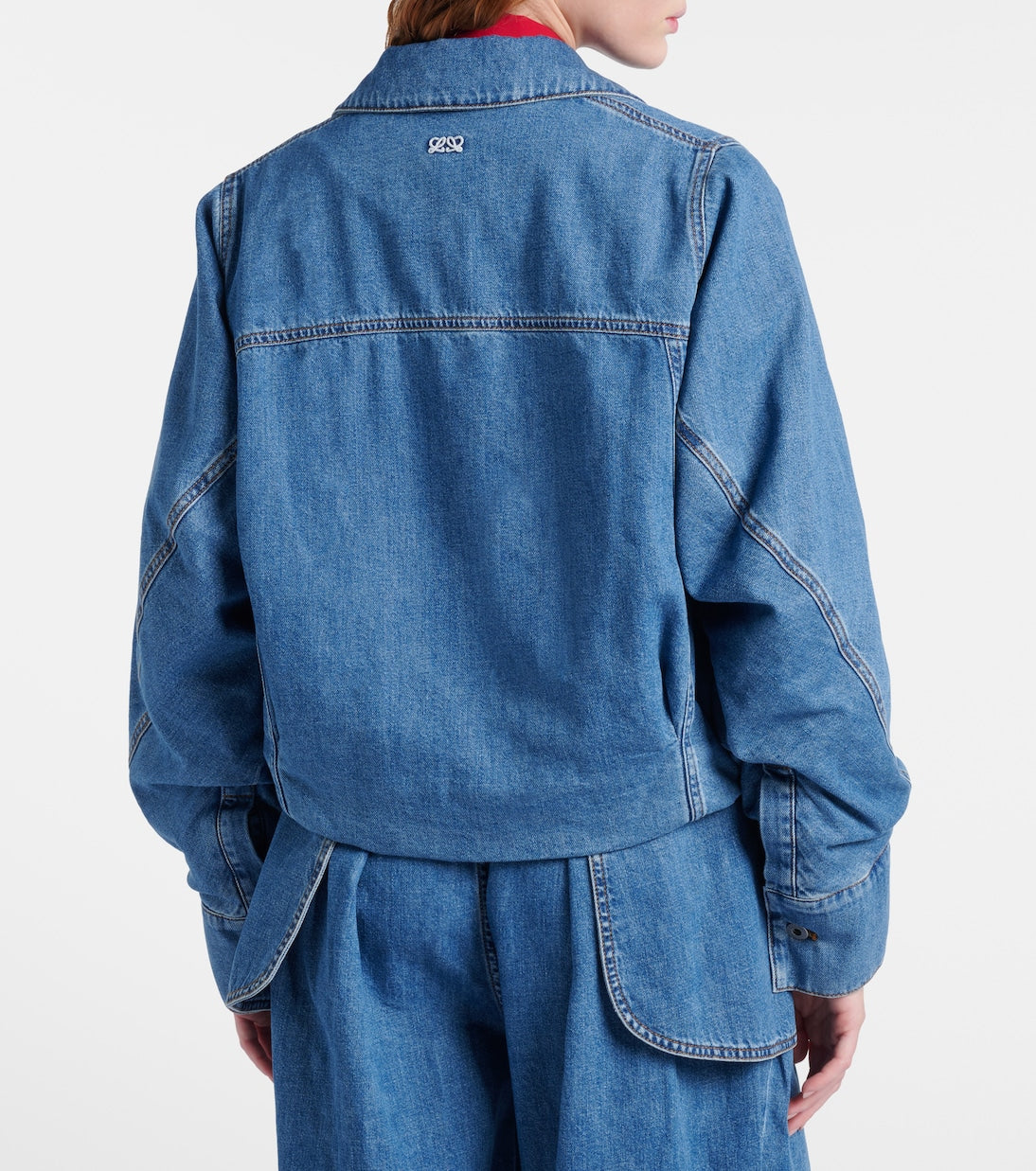 Loewe - Gathered denim jacket