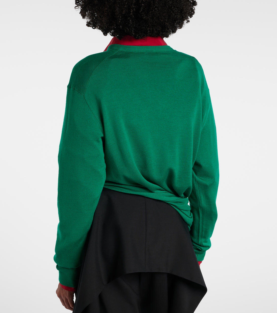 Loewe - Double L asymmetric wool sweater