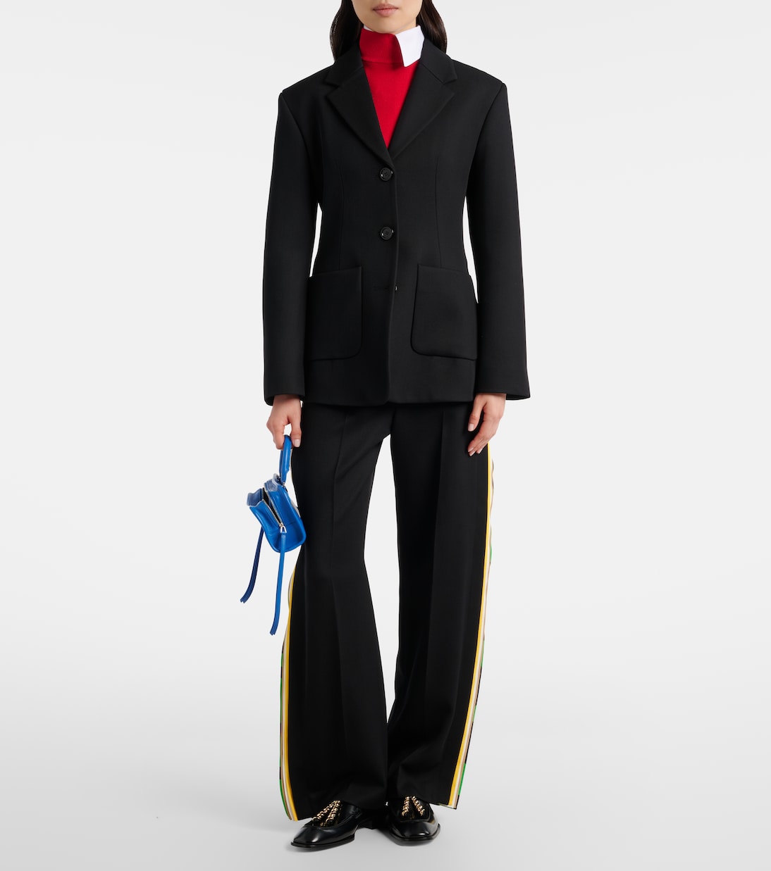 Loewe - Double L ribbed-knit top