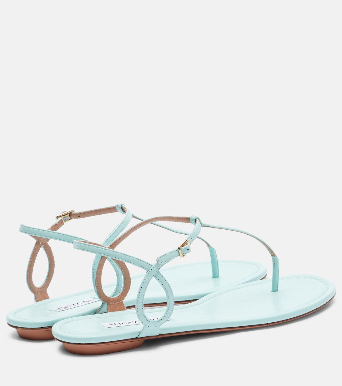 Aquazzura - Almost Bare leather thong sandals