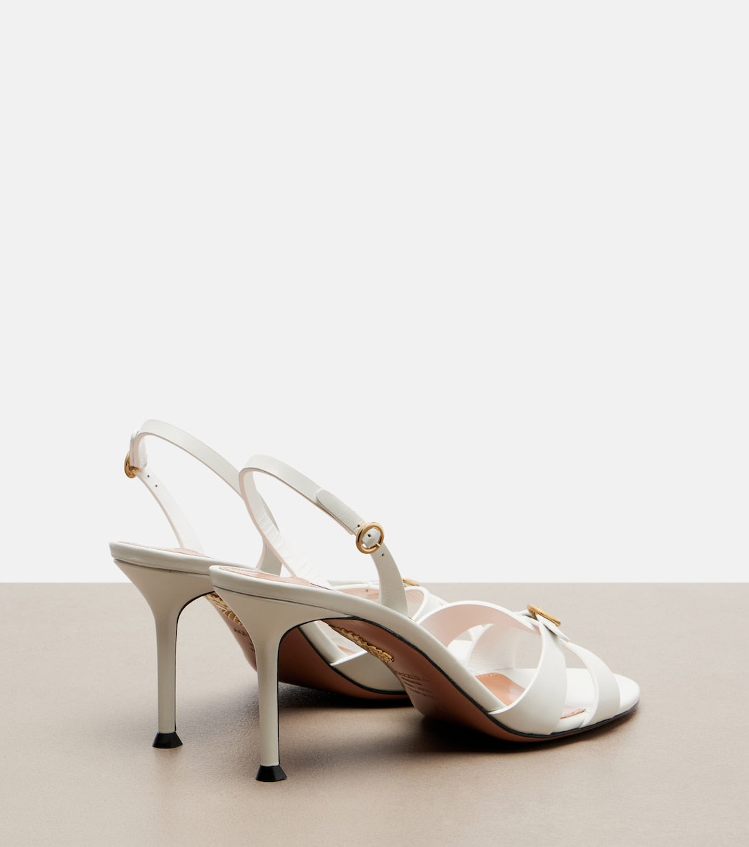 Aquazzura - Iza leather slingback sandals
