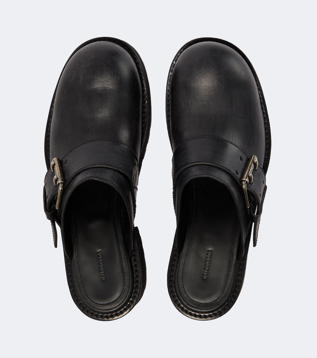 Balenciaga - Venom leather mules