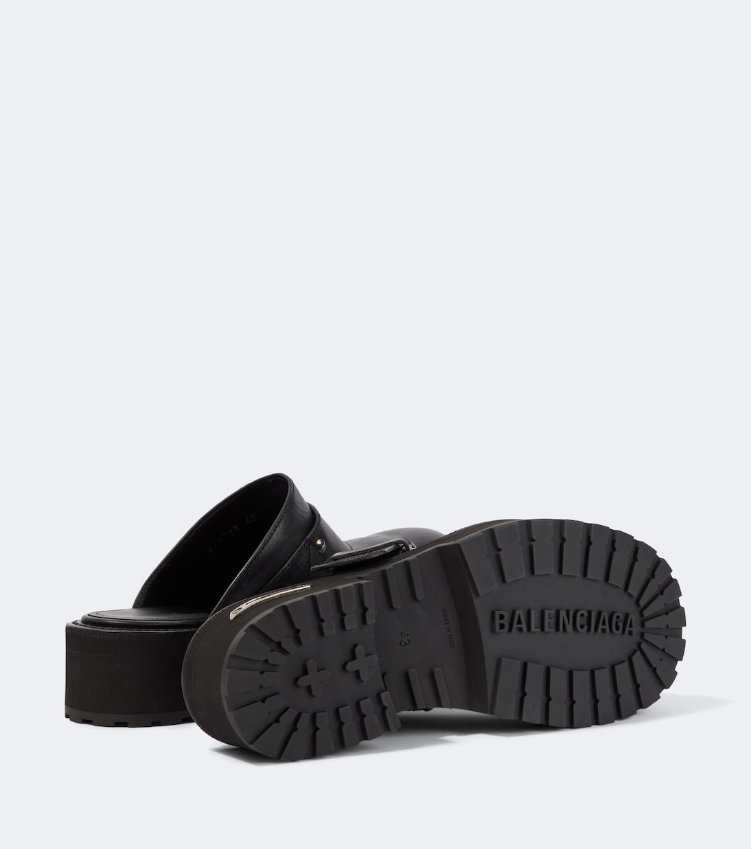 Balenciaga - Venom leather mules