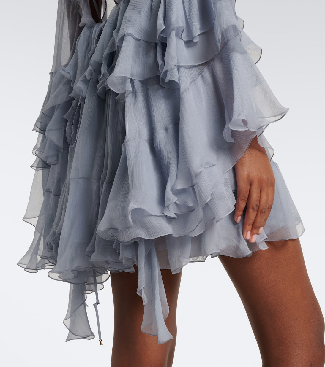 Chloé - Ruffled silk muslin minidress