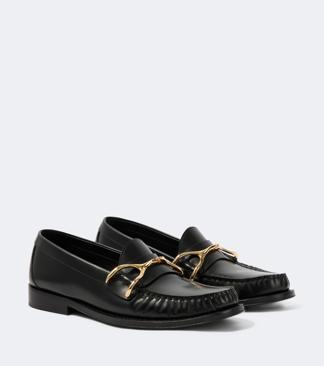 McQueen - Wishbone leather loafers